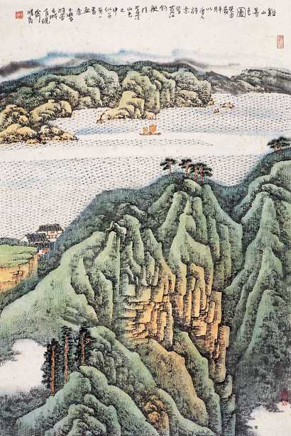 宋玉麟 溪山暮色图 立轴
